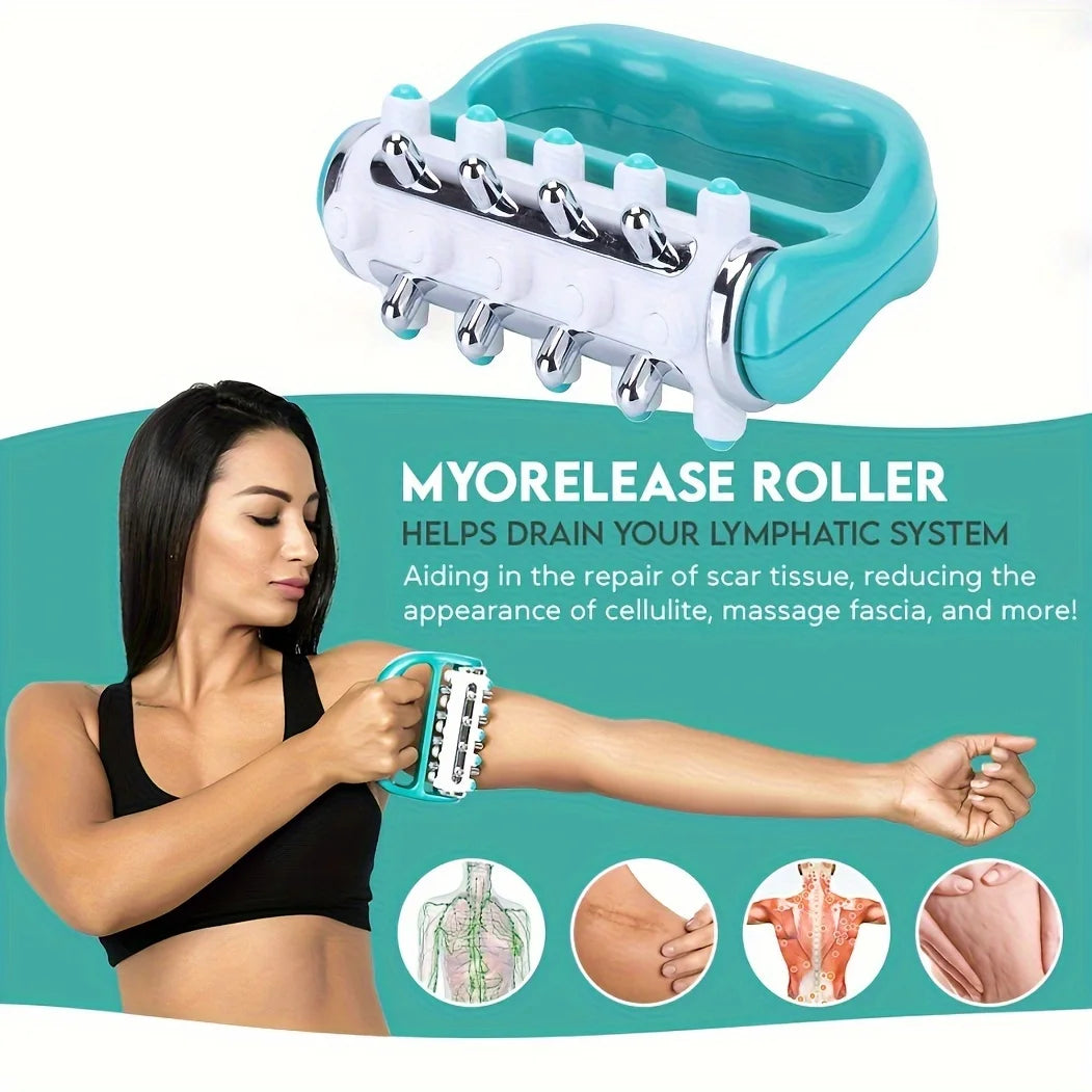 Massager, fascia relaxation and exfoliation tool, manual massager, suitable for thighs, buttocks, legs, back and the whole body