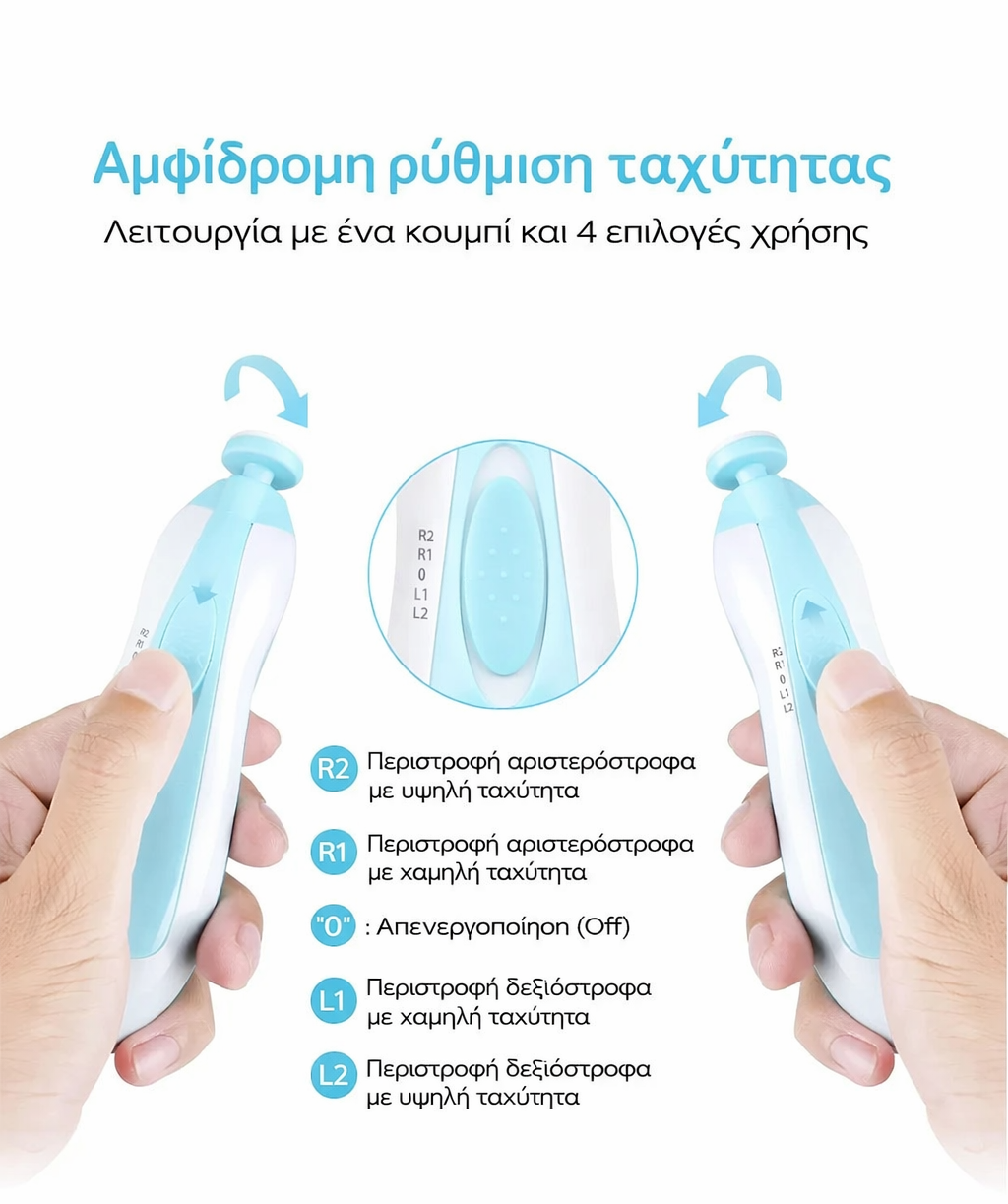 Ηλεκτρικό Πολυλειτουργικό Baby Nail Trimmer